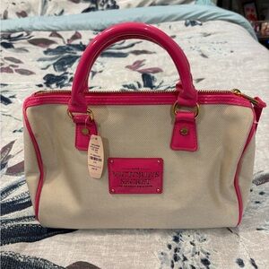Victoria's Secret Pink and Cream Women's Bag